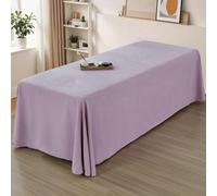 LDLCYCN 2Pcs Massage Bed Cover With/Without Hole Massage Spa Table Bed Sheet Full Wrap Massage Table Skirt Spa Bed Cover with Skirt Beauty Massage SPA Couch Cover Washable,Purple(N),80 * 190cm