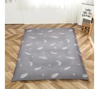 LDLCYCN C,150x200cm(QUEEN), Futon Mattress Cover with Zipper for Full/Queen/King Size Dustproof Japanese Floor Mattress Futon Cover Soft Comfort Sleeping Mat Cover for Bedroom Machine Washable