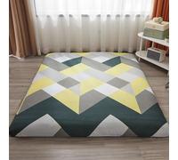 LDLCYCN Floor Futon Mattress Cover with Zipper Queen Japanese Floor Mattress Futon Cover Dustproof Mattress Protector Futon Slipcover Washable Soft Cover for Bedroom,G,120x200cm(FULL)