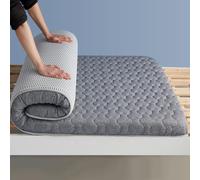 LDLCYCN Gray(9cm),120 * 200cm, Thicken Futon Mattress Topper Japanese Floor Mattress Foldable Latex Futon Mattress Sleeping Pad 5Cm/9Cm Breathable Comfortable Dormitory Mattress Pad for Hotel
