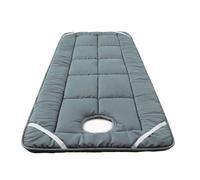 LDLCYCN Gray(S),190 * 70cm, Massage Table Pad Thicken Massage Bed Mattress Topper with Face Hole Spa Bed Pad with Elastic Band Non-Slip Lash Bed Pad Soft Comfortable for Beauty Salon