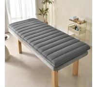 LDLCYCN Gray(S),190 * 70cm, Memory Foam Massage Bed Mattress Topper with Elastic Band Non-Slip Thick 4Cm Spa Massage Table Pad Massage Treatment Couch Beauty Salon Lash Bed Topper Square Head