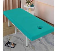 LDLCYCN Green,190 * 70cm(N), Waterproof Massage Table Cover Fitted Sheet for Spa Bed Sheet Massage Table Sheet with Elastic Strap Design Massage Bed Cover Protector for Beauty Salon Washable