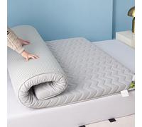 LDLCYCN Grey/8cm,100x180cm, Floor Futon Mattress Topper Thicken 5Cm/8Cm Japanese Futon Mattress Pad Breathable Comfortable Foldable Camping Mattress Tatami Mat Sleeping Pad for Dormitories
