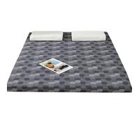 LDLCYCN Grey/8cm,200x200cm, High-Density Foam Futon Mattress Pad Japanese Futon Mattress Topper Traditional Floor Mattress Topper Portable Tatami Mat Sleeping Bed Pad for Dormitory Camping