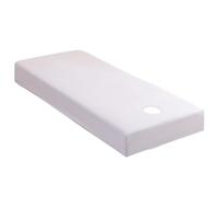 LDLCYCN White,80 * 190cm, Massage Bed Cover with Face Hole Spa Massage Fitted Sheet Beauty Salon SPA Couch Cover with Elastic Band All-Round Wrap Massage Bed Sheet Cover Reusable Washable