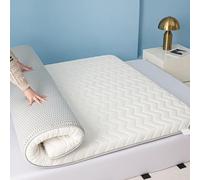 LDLCYCN White/8cm,70x200cm, Floor Futon Mattress Topper Thicken 5Cm/8Cm Japanese Futon Mattress Pad Breathable Comfortable Foldable Camping Mattress Tatami Mat Sleeping Pad for Dormitories