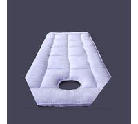 LDLCYCN White(T),190 * 70cm, Massage Table Pad Thicken Massage Bed Mattress Topper with Face Hole Spa Bed Pad with Elastic Band Non-Slip Lash Bed Pad Soft Comfortable for Beauty Salon