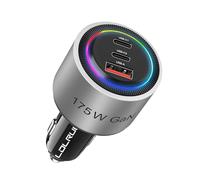 LDLrui 175W USB C Super Fast Car Charger, PD3.1 140W PD3.0 100W Fast Charging Type C Car Phone Charger, 3-Port GaN Cigarette Lighter Adapter for Laptop, MacBook, iPad, iPhone 16 Pro, Samsung S25