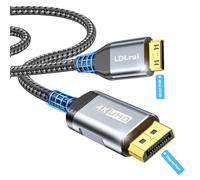 LDLrui DisplayPort to Mini HDMI Cable 4K@60Hz Unidirectional DP-Mini, 2m | Supports 2K@120Hz & 1080P@240Hz. Nylon braided, gold-plated. Compatible with Desktop, Laptop, Monitor, Projector, Mini PC