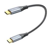 LDLrui Short USB C to USB C Cable Up to 10Gbps Data Transfer 30 cm, USB 3.1 Gen 2 Cable Supports 100W Charging 4K Video Output Monitor, for MacBook Pro, Galaxy S21, iPad Pro, Samsung T7 SSD, and More