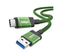 LDLrui USB A to USB C Cable Extra Long 10Gbps Data Transfer 10Ft Green
