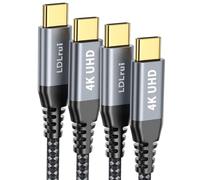 LDLrui USB C Monitor Cable 0.9m, 2-Pack, 4k@60HZ/1080P, 10Gbps & 100W PD | USB 3.2 Gen 2 Cable, HDR Type C Display Cord for Dell/LG, ARZOPA/MNN/KYY Portable Monitor, External Second Screen Extender