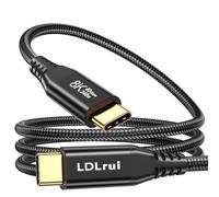 LDLrui USB C Monitor Display Cable 1.8m, 8K@60Hz UHD USB C Video Cord, Supports 40 Gbps Data Transfer, 240W PD Fast Charging USB C to USB C Cable, for MacBook Pro, Dell, Portable Monitor, iPad Pro