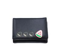 LDMYB Cute Fruit Trifold Wallet for Women, PU Leather Small Short Purse with Snap Button, Kawaii Card Holder Coin Pocket Wallet for Girls, Multi-Colors Available