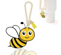 Ldntly Bee Stanley Cup Accessories,Stanley Charms for Handle Water Bottle Charms Tumbler Keychain Bee Gifts for Women Her Mom Sister Friend Birthday,Purse Backpack Decoration