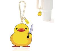Ldntly Threatening Duck Stanley Cup Accessories,Stanley Charms for Handle Water Bottle Charms Tumbler Keychain Duck Gifts for Women Her Mom Sister Friend Birthday,Purse Backpack Decoration