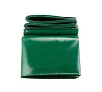 LDQBF Waterproof Heavy Duty, 3x3m 520g/m² pvc tarpaulin Premium Quality Tarp Sheet Made of Reinforced Mesh, Outdoor Garden Green
