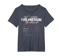 LDS Mission World Tour Rock Concert T-Shirt, Women's Plus, Heather Blue, 4X