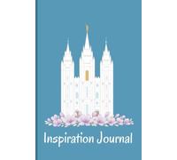 LDS Temple Inspiration Journal: Salt Lake City Utah Blue Floral Edition