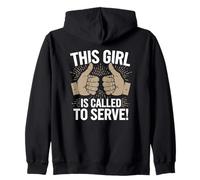 LDS Women Saying This Girl Is Called To Serve Zip Hoodie