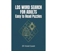 LDS Word Search for Adults Easy to Read Puzzles: Travel-Friendly 6x9 Book with 50+ Puzzles, 1300+ Words, and Clear Print for Adults