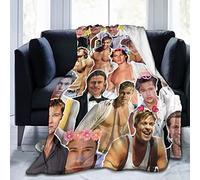 Ldsgdfst Blanket Brad Pitt Soft and Comfortable Wool Fleece Throw Blankets for Sofa Office car Camping Yoga Travel Home Decoration Cozy Plush Beach Blanket Gift 40"x30"