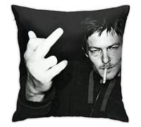 Ldsgdfst Norman Reedus Pillowcase Daryl Dixon Soft Comfortable Pillow Covers with Zipper Pillow Protectors 18x18 inch