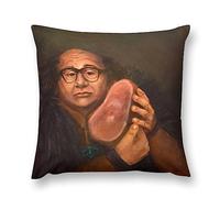 Ldsgdfst Sofa Cushion Case Danny and His Devito Beloved Ham Pillowcase Home Decorative Throw Pillow Cover for Couch Bedroom 18x18 Inch