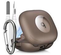 LDSXAY Compatible with Beats Powerbeats Fit Case Cover, Shockproof Magnetic Case for Powerbeats Fit 2025 Earbuds, Magnetic Lock Lid Protective Cover with Cleaner Kit & Carabiner (Grey)