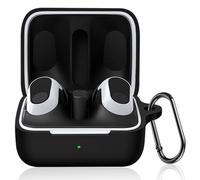 LDSXAY Compatible with Sony INZONE Buds WF-G700N Case Cover, Soft Silicone Shockproof Protective Skin Case for Sony WF-G700N Truely Wireless Earbuds, Protective Cover with Carabiner (Black)