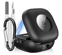 LDSXAY for Anker Soundcore P31i Case Cover, Shockproof Magnetic Case | Magnetic Lock Lid Protective Cover for Soundcore P31i Earbuds with Cleaner Kit & Carabiner, Black