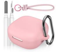 LDSXAY for Anker Soundcore P31i Case Cover, Soft Silicone Shockproof Protective Skin Case for Soundcore P31i Earbuds 2025 with Cleaner Kit, Keychain and Lanyard Accessories (Pink)