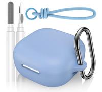 LDSXAY for Anker Soundcore P31i Case Cover, Soft Silicone Shockproof Protective Skin Case for Soundcore P31i Earbuds 2025 with Cleaner Kit, Keychain and Lanyard Accessories (Light Blue)