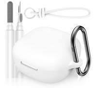 LDSXAY for Anker Soundcore P31i Case Cover, Soft Silicone Shockproof Protective Skin Case for Soundcore P31i Earbuds 2025 with Cleaner Kit, Keychain and Lanyard Accessories (White)