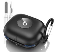 LDSXAY for Beats Powerbeats Pro 2 Case Cover, Shockproof Magnetic Case for Powerbeats Pro 2 2025 Wireless Earbuds, Magnetic Lock Lid Protective Cover with Cleaner Kit & Carabiner (Black)