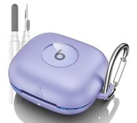 LDSXAY for Beats Powerbeats Pro 2 Case Cover, Shockproof Magnetic Case for Powerbeats Pro 2 2025 Wireless Earbuds, Magnetic Lock Lid Protective Cover with Cleaner Kit & Carabiner (Purple)