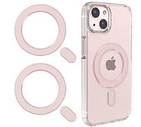 LDSXAY Magnetic Ring, Pack of 2 Magnetic Ring Compatible with MagSafe Accessories and Wireless Charging for iPhone 14/13/12 Pro Max Mini (Ros