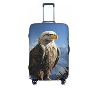 LDTVSFZQ A Lone Eagle Travel Luggage Cover Elastic Washable Suitcase Protectors Anti-Scratch Suitcase Covers Luggage Protector Fits 18-32 Inch Suitcases, Black, XL