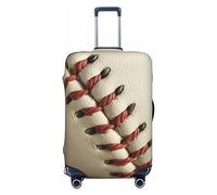 LDTVSFZQ Baseball Lace Close Up Travel Luggage Cover Elastic Washable Suitcase Protector Anti-Scratch Travel Suitcase Cover Luggage Protector Fits 18-32 Inch Suitcase, Black, XL