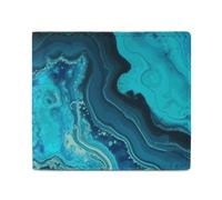 LDTVSFZQ Bright Aqua Blue Turquoise Full Print Wallet, Double Fold Credit Card Wallet Change Wallet Card Case Money Organizer Wallet Cash Wallet with Smooth Zipper for Women Ladies Women, style, One