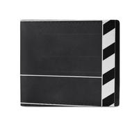 LDTVSFZQ Classic Movie Clapboard Black Full Print Wallet, Double Fold Credit Card Wallet Change Wallet Card Case Money Organizer Wallet Cash Wallet with Smooth Zipper for Women Ladies Women, style