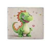 LDTVSFZQ Cute Dinosaur Full Print Wallet, Double Fold Credit Card Wallet Change Wallet Card Case Money Organizer Wallet Cash Wallet with Smooth Zipper for Women Ladies Women, style, One Size