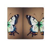LDTVSFZQ Cute Little Butterfly Full Print Wallet, Double Fold Credit Card Wallet Change Wallet Card Case Money Organizer Wallet Cash Wallet with Smooth Zipper for Women Ladies Women, style, One Size