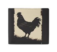 LDTVSFZQ Farmhouse Chicken Full Print Wallet, Double Fold Credit Card Wallet Change Wallet Card Case Money Organizer Wallet Cash Wallet with Smooth Zipper for Women Ladies Women, style, One Size