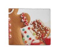 LDTVSFZQ Gingerbread Man Candy Full Print Wallet, Double Fold Credit Card Wallet Change Wallet Card Case Money Organizer Wallet Cash Wallet with Smooth Zipper for Women Ladies Women, style, One Size