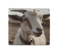 LDTVSFZQ Goat on Hillside Full Print Wallet, Double Fold Credit Card Wallet Change Wallet Card Case Money Organizer Wallet Cash Wallet with Smooth Zipper for Women Ladies Women, style, One Size