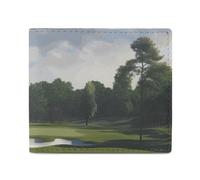 LDTVSFZQ Golf Course Full Print Wallet, Double Fold Credit Card Wallet Change Wallet Card Case Money Organizer Wallet Cash Wallet with Smooth Zipper for Women Ladies Women, style, One Size