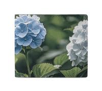 LDTVSFZQ Hydrangea Hibiscus Iris Bird Full Print Wallet, Double Fold Credit Card Wallet Change Wallet Card Case Money Organizer Wallet Cash Wallet with Smooth Zipper for Women Ladies Women, style, One