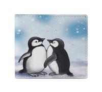 LDTVSFZQ I Love Penguins Full Print Wallet, Double Fold Credit Card Wallet Change Wallet Card Case Money Organizer Wallet Cash Wallet with Smooth Zipper for Women Ladies Women, style, One Size